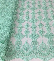 Tela de Tul con Bordado a Mano con Cuentas, Ecológica y de Moda, para Vestidos de Fiesta y Bodas, la Más Vendida para Vestidos de Mujer