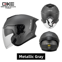 Casco Qike 3/4 in ABS Classe A di Sicurezza per Motociclette ed E-Bike Alettone Posteriore Grande Omologato ECE Per Tutte le Stagioni