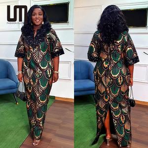 Abiti 2024 donna tradizionali <span class=keywords><strong>con</strong></span> stampa floreale caftano Abaya abito lungo - Product Image 6