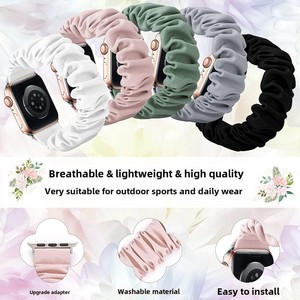 Nueva Correa Deportiva Compatible para Apple Watch, Correa de Acero Inoxidable con Tela de Algodón Sintético para <span class=keywords><strong>Reloj</strong></span> <span class=keywords><strong>Inteligente</strong></span> - Product Image 5