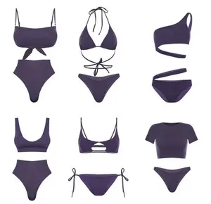 2022 OEM Private label customized women bikini design your own swimwear mock up sketch professional manufacturer swimsuit