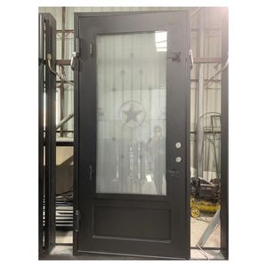 Prima European Security House Portes avant en fer forgé (anciennes) <span class=keywords><strong>Porte</strong></span> <span class=keywords><strong>d</strong></span>'<span class=keywords><strong>entrée</strong></span> extérieure simple double arquée - Product Image 4