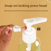 Ensemble de voyage rechargeable pour bouteilles vides – Mini-bouteilles PET/PP à pompe pour shampoing, gel douche, désinfectant pour les mains, lotion – Conception portable