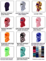 Masque de ski intégral camouflage tricoté coupe-vent chaud pour hommes et femmes, bonnet d'hiver chaud pour vélo, cache-cou, logo personnalisé, balaclava vieilli