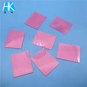 95% Pink Purple Alumina Ceramic Laser Cutting Polished Substrate Sheet Plate