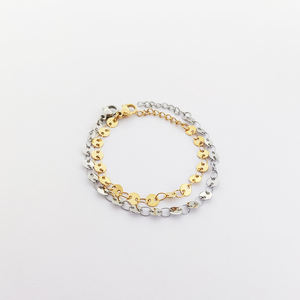 Bracelets Pour bébé En acier inoxydable, chaîne couleur or, Bijoux Pour enfants - Product Image 2