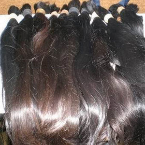 Capelli Indiani Grezzi 100% Umani, Materiale Non Trattato, Estensioni di Capelli Umani, Produttore di Capelli Umani - Product Image 3