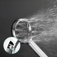 Douche murale moderne HuSheng certifiée CUPC, haute pression, fonction unique, avec douchette à main et jet pluie pour salle de bain