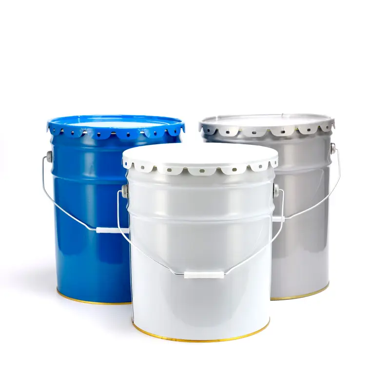 Round metal iron galvanized bucket for painting drum bucket package