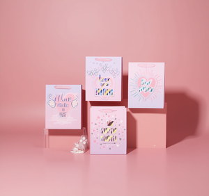 Sacchetto regalo in carta alla moda con manico per confezioni regalo - Product Image 2