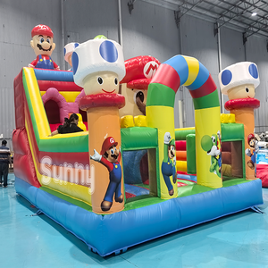 Parque <span class=keywords><strong>de</strong></span> Juegos Inflable Grande para Exteriores, <span class=keywords><strong>Castillo</strong></span> Inflable con Tobogán Seco, Parque <span class=keywords><strong>de</strong></span> Trampolines <span class=keywords><strong>Mario</strong></span> <span class=keywords><strong>Bros</strong></span> - Product Image 2