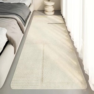 Alfombra de estilo japonés de imitación de cachemira para cabecera de cama, 120x200 cm, gruesa, antideslizante, para dormitorio, decoración del hogar. - Product Image 6