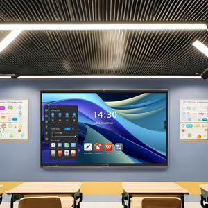 Jometech bảng tương tác 4k hiển thị 55-98 inch cảm ứng đa điểm Hệ thống kép <span class=keywords><strong>USB</strong></span> 48mp Camera 120Hz cho bài thuyết trình giảng dạy - Product Image 2