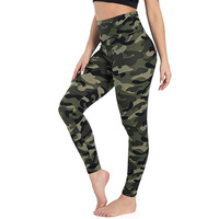 Leggings de yoga et de fitness taille haute à imprimé léopard, compressifs, grandes tailles, pour la gym et l'été, vente en gros à 2,12 dollars