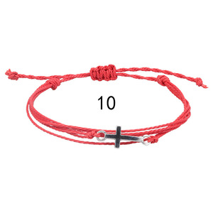 Fashion String <b>Bracelets</b> Cross Design Multicolor <b>Set</b> Unisex Jewelry for Beach Surfing Wearable Accessories - Product Image 4