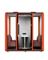Vente en gros de grandes cabines acoustiques modulaires insonorisées pour plusieurs personnes intérieur extérieur cabines de réunion nacelles de bureau acoustiques