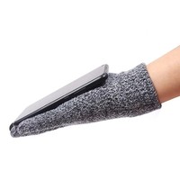 Mitaines d'hiver chaudes personnalisées en usine, à doigts complets, pour adultes, épaisses, antidérapantes, compatibles écran tactile