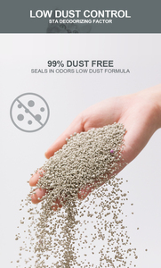 Fábrica <span class=keywords><strong>OEM</strong></span> a granel libre de polvo bloqueo de olor fuerte aglomeración 100% arena para gatos de bentonita de colores naturales - Product Image 5