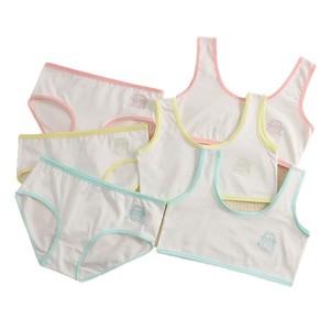 Conjunto de Sujetador de Algodón al por Mayor para Adolescentes, Niñas en Pubertad, Niñas de Primaria, 100% Algodón, Cómodo y Transpirable - Product Image 5