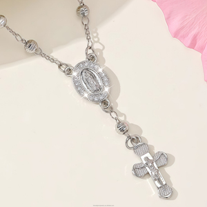 Pulseras Religiosas Geométricas <span class=keywords><strong>de</strong></span> Latón con la Virgen <span class=keywords><strong>de</strong></span> Guadalupe, Zirconia, <span class=keywords><strong>Rosario</strong></span> Cristiano <span class=keywords><strong>de</strong></span> Jesús, Cruz, Chapado en <span class=keywords><strong>Oro</strong></span> <span class=keywords><strong>de</strong></span> <span class=keywords><strong>14K</strong></span>, Regalo <span class=keywords><strong>para</strong></span> <span class=keywords><strong>Mujer</strong></span> - Product Image 1