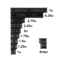Fast Delivery DSA Blank Keycap PBT Mechanical Keyboard Multi Color Keycaps 1U/1.25U/1.5U/2U Keycap