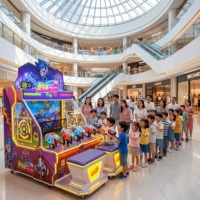 Machine de tir de balles d'arcade à monnayeur pour 4 joueurs, pour centre commercial et centre de divertissement familial