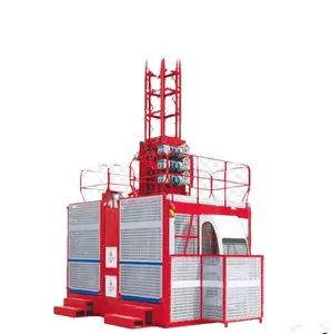 Sc200 Single Cage Construction Hoist With New Motor And Gearbox