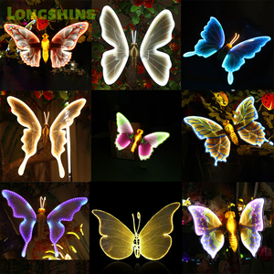Luci Decorative da Giardino a Forma di Farfalla Dinamiche LED Elettriche per Esterni IP65 Impermeabili Alta Resa Cromatica 90 CRI Decorazione Paesaggistica 3D per Parchi - Product Image 4