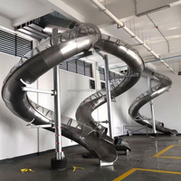 Toboggan d'aventure commercial haut de gamme personnalisé en acier inoxydable pour enfants, idéal pour les parcs d'attractions extérieurs et l'usage domestique