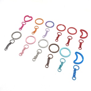 YYX <strong>Split</strong> Key Ring with Chain 1 Inch and Jump Rings Silver Metal Parts <strong>Keychain</strong> with Open Jump Ring and Connector Keyring Bulk - Product Image 5
