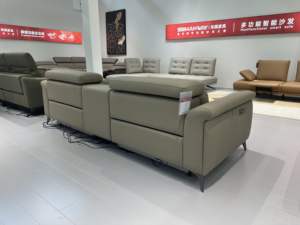 Herstellermoderner Echtleder 2-Sitzer Kino-Sessel mit Elektrischer Verstellung, Stauraum und Getränkehalter für Heimkino - Product Image 5