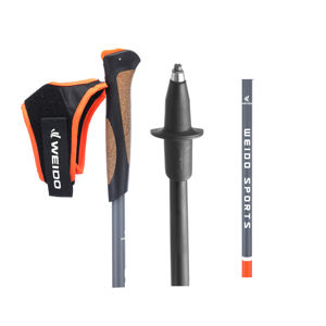 Bâtons de <span class=keywords><strong>marche</strong></span> <span class=keywords><strong>nordique</strong></span> ultralégers personnalisés en fibre de carbone, bâtons de randonnée pliables, bâton de randonnée, canne de tourisme, bâton d'autodéfense - Product Image 4