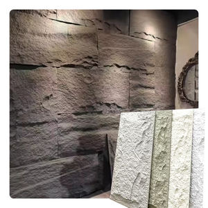 Mur en <span class=keywords><strong>pierre</strong></span> Pu panneau de <span class=keywords><strong>pierre</strong></span> PU imperméable mur en <span class=keywords><strong>pierre</strong></span> artificielle de 3cm d'épaisseur pour une utilisation intérieure et extérieure pour le revêtement mural - Product Image 1