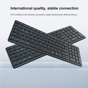 Tùy Chỉnh Cắt Kéo Chuyển Đổi Mỏng Cấu Hình Thấp Văn Phòng 99-Key USB 2.4G Có Thể Sạc Lại Im Lặng Không Thấm Nước Bàn Phím Không Dây Backlit - Product Image 3