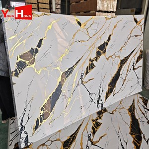 Panneaux muraux PVC UV Yonghong, couleur personnalisée, 1220x2440, 3mm, faciles à nettoyer, pour projets <span class=keywords><strong>de</strong></span> construction, plaques intérieures - Product Image 1