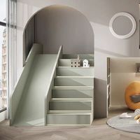 JINS 2026 nouveau Style personnalisé filles lit en bois massif frais Simple Double Decker Loft lit moderne doux Design avec lit égaré