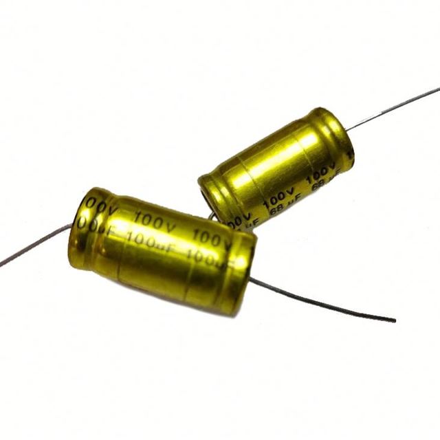 68uf 100uf Non-Polar Aluminum Electrolytic Capacitor for Car Speaker DIY High Pass Filter Mid-Range Crossover Speaker