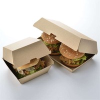 Caja de Comida Rápida Personalizada para Llevar, Caja de Hamburguesas Desechable para Restaurante, Caja para Pescado Frito, Camarones, Alitas de Pollo