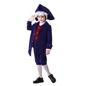 Conjunto de Traje de Caballero Vintage para Niños - Abrigo Clásico con Corbata y Sombrero para Halloween, Teatro y Cosplay - Product Image 1