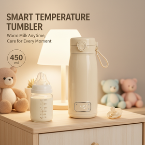 Calentador de <span class=keywords><strong>Leche</strong></span> Eléctrico Portátil OEM ODM, 450 ml, Acero Inoxidable 304, Batería Recargable 18650 de 10400 mAh, 37-55 ° Calentador de <span class=keywords><strong>Leche</strong></span> Materna Constante 100 ° C - Product Image 1