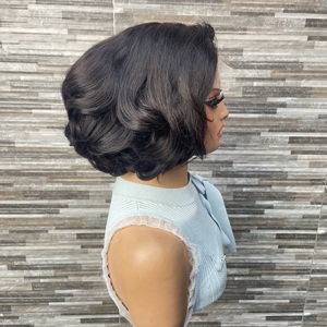 Peluca <span class=keywords><strong>de</strong></span> <span class=keywords><strong>Cabello</strong></span> <span class=keywords><strong>Humano</strong></span> Corto Estilo Bob <span class=keywords><strong>de</strong></span> Moda 2026, Peluca con Cierre <span class=keywords><strong>de</strong></span> Encaje 5x5, Alta Densidad, Estilo Sassoon, Sin Pegamento, Colores <span class=keywords><strong>de</strong></span> Moda - Product Image 6