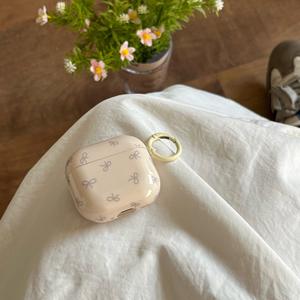 Funda para auriculares AirPods Pro 3, con un lazo estilo ins y anillo, funda protectora completa anticaídas para auriculares. - Product Image 3