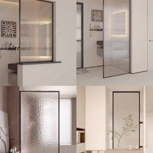 แผ่นกระจกตกแต่งผนังแบบมีร่อง ผลิตตามสั่ง แข็งแรง ทนทาน สำหรับงานตกแต่งภายใน ฉากกั้นห้อง และประตูภายใน - Product Image 5