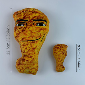 Nugget de pollo <span class=keywords><strong>Meme</strong></span> Peluches Juguete Lindo Animal relleno Muñeca Lindo Nuggets de pollo Peluche de juguete Regalos de cumpleaños para niños Niñas - Product Image 5