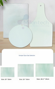 Tabla de Cortar y Adorno de Vidrio Blanco Personalizado <span class=keywords><strong>Millan</strong></span> de 28x38cm, Duradero, para Sublimación, Manualidades y Regalos DIY - Product Image 6