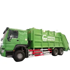SINOTRUK HOWO 4x2 LCV Swing Arm skips garbage waste bin dumpster container Automatic Loading camion poubelle camioneta de basura