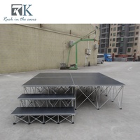 Scène de spectacle antidérapante avec podium pliable en aluminium, scène extérieure en promotion
