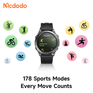 Montre connectée de sport Mcdodo 735 pour activités de plein air, écran AMOLED 1,43 pouces, plus de 100 modes sportifs, étanche <span class=keywords><strong>5</strong></span> <span class=keywords><strong>ATM</strong></span>, batterie 550 mAh, 15 jours d'autonomie en appel et suivi de la santé - Product Image 4