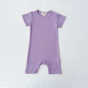 Mono de bebé niña acanalado liso con diseño de botones personalizados en el hombro izquierdo, pelele en blanco para niños pequeños - Product Image 2