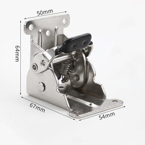 Charnière pliante autobloquante charnière Table basse meubles connecteur à Angle droit chaise jambe table de rangement charnière robuste - Product Image 1